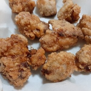 油大さじ３で作る鶏の唐揚げ